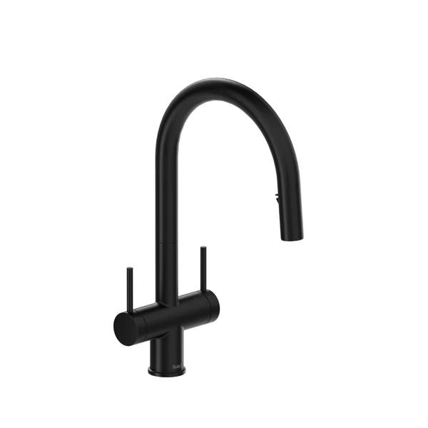 Azure Kitchen Faucet With Spray - Black | Model Number: AZ801BK-10