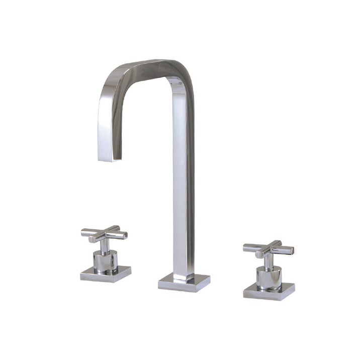 Widespread lavatory faucet