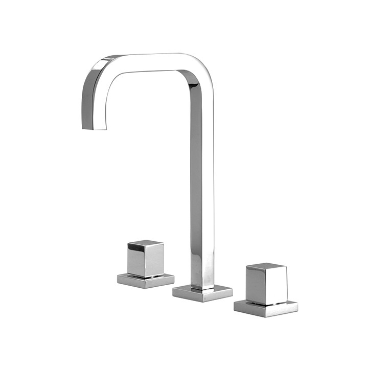 Widespread lavatory faucet