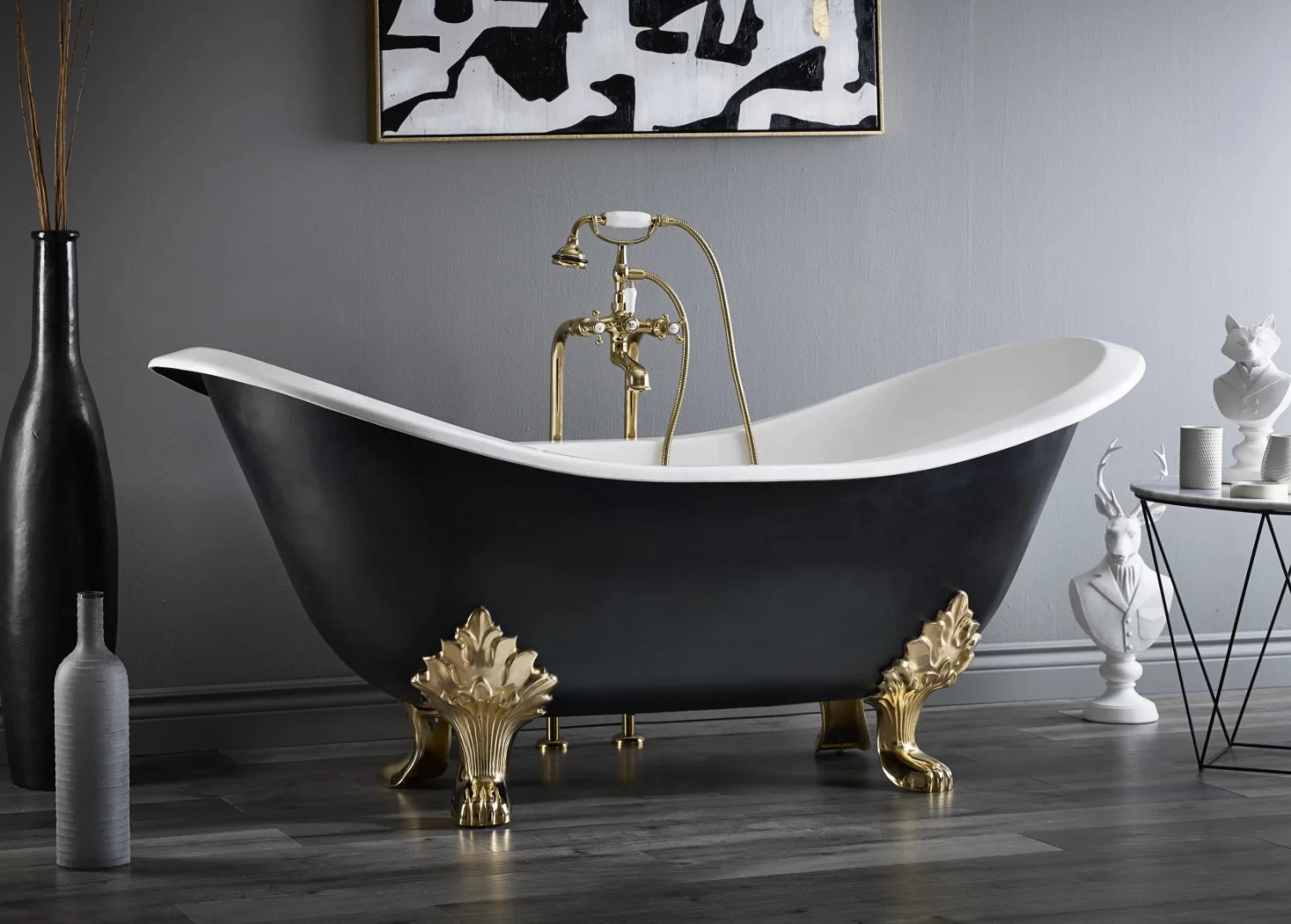 REGENCY Cast Iron Footed Bath – With Lion Feet