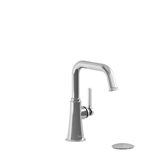 Momenti Single Handle Bathroom Faucet With U-Spout - Chrome With Lever Handles