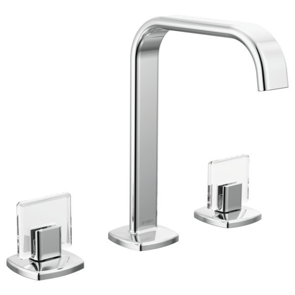 Widespread Lavatory Faucet with Square Spout - Less Handles