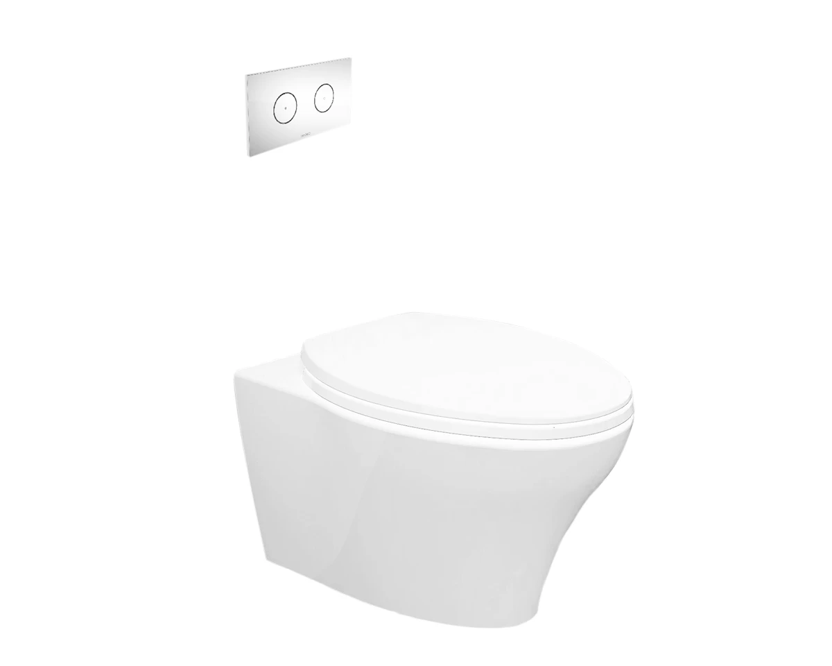 Somerton Invisi Dual-flush Wall Hung Toilet