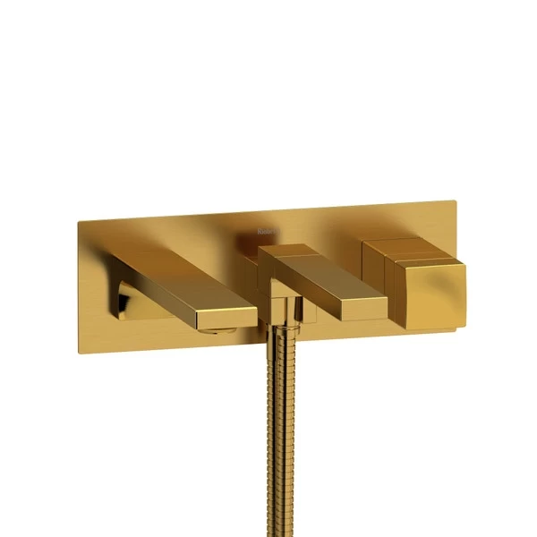 Reflet Wall Mount Tub Filler - Brushed Gold | Model Number: RF21BG