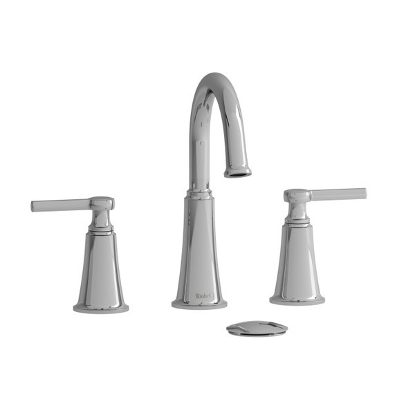 Momenti Widespread Bathroom Faucet With C-Spout - With Lever Handles